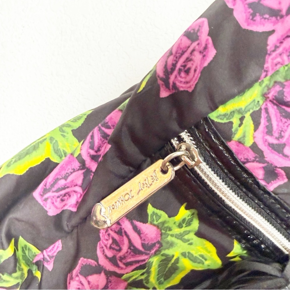 Betsy Johnson Roses Backpack Tote Monogram B - Picture 4 of 7